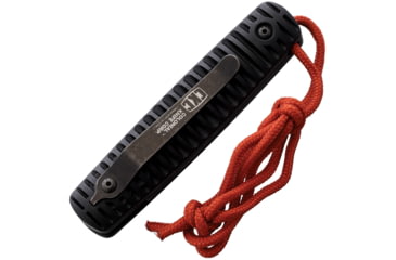 Image of Colonial Auto Ranger Button Lock Automatic Folding Knives 2.75in, Tanto Blade, Black Grooved Polymer Handle, COL105