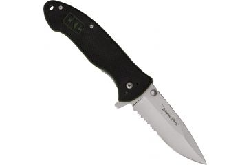 Image of Colonial Quick Flick Folding Knife, 3.25in, Serrated, Black G10 Handle COL7005