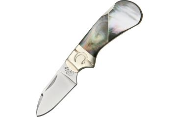Image of Colt Black Pearl Cub Lockback Folding Knife, 1.5in, StainlessDrop Point, Pearl Handle CT566