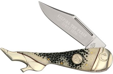 Image of Colt Buckshot Bone Large Lady Folding Knife,Stainless Clip Blade, Buck Shot Bone Handle CT487