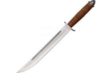 Image of Colt Jungle Jumper Fixed Blade Knife,11in,Stainless Blade,Stacked Leather Handle CT614