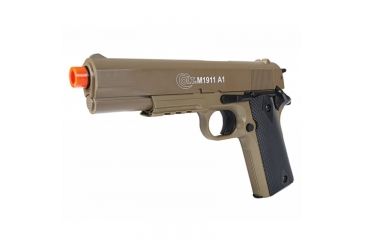 Image of Colt M1911A1 , Metal Slide HPA Spring Pistol- Tan, Tan, Medium, 180129