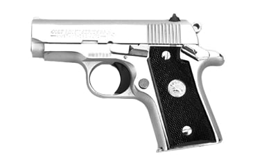 Image of Colt Mustang Pistol, .380 ACP, 2.75 in barrel, stainless steel frame, black composite grip, recoil operated semi-automatic, fixed combat, 6 round magazine, Mustang-1-FRRMPG