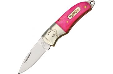 Image of Colt Pink Lady Folder Folding Knife, 1.625in, Stainless Blade, Pink Smooth Bone Handle CT499