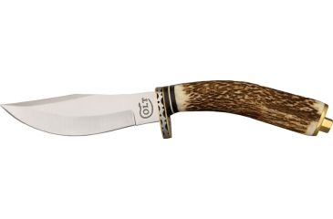 Image of Colt Skinner Fixed Blade Knife, 4.5in, Stainless Skinner Blade, Genuine Stag Handle CT405