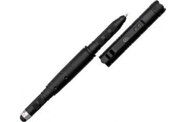 Image of Colt Tactical Pen/Stylus/Light, Grooved Black Aluminum CT3039