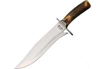Image of Colt Washington Bowie Fixed Blade Knife,10.5in,Stainless Clip Point Blade,Stag Handle CT829