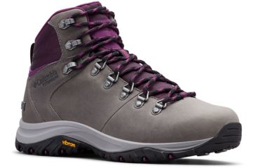 Image of Columbia 100MW Titanium Outdry Hiking Boots - Womens, Ti Grey Steel, Black Cherry, Medium, 10, 1867861033-10