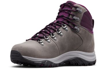 Image of Columbia 100MW Titanium Outdry Hiking Boots - Womens, Ti Grey Steel, Black Cherry, Medium, 10, 1867861033-10