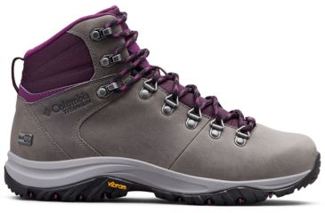 Image of Columbia 100MW Titanium Outdry Hiking Boots - Womens, Ti Grey Steel, Black Cherry, Medium, 10, 1867861033-10