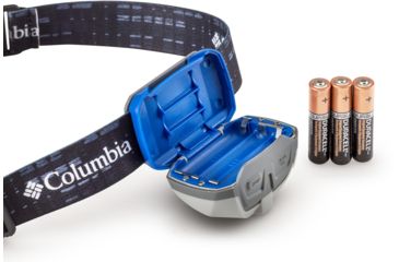 Image of Columbia 225 Lumen Auto-Dimming Headlamp, Blue/Gray/White, 50043