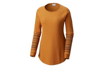 Image of Columbia Along the Gorge Printed Crew, Canyon Gold, Extra Small - Womens, 1803441708-XS