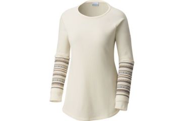 Image of Columbia Along the Gorge Printed Crew, Light Bisque, 3X - Womens, 1803442106-3X