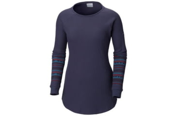 Image of Columbia Along the Gorge Printed Crew Top - Womens, Nocturnal, Extra Large, 1803441466-XL