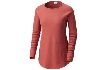 Image of Columbia Along the Gorge Printed Crew Top - Womens, Rose Dust, Medium, 1803441677-M