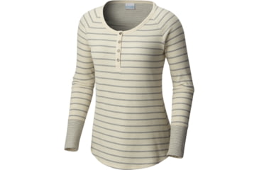 Image of Columbia Along the Gorge Thermal Henley Long Sleeve Top - Women's-Chalk-X-Small