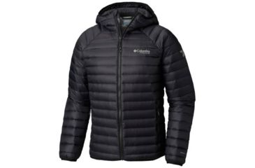 Image of Columbia Alpha Trail Down Hooded Jacket - Mens, Black, Medium, 1823151010-M