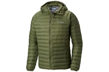 Image of Columbia Alpha Trail Down Hooded Jacket - Mens, Mosstone, Medium, 1823151302-M