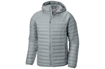 Image of Columbia Alpha Trail Down Hooded Jacket - Mens, Soft Metal, Large, 1823151385-L