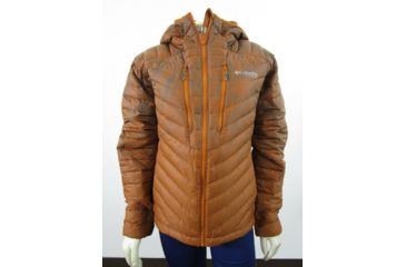 Image of Columbia Altitude Tracker Hooded Jacket, Bright Copper Brushed Marble, XL - Womens, 1798381841-XL