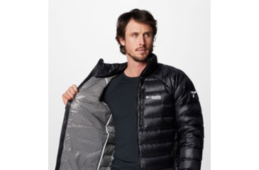 Image of Columbia Arctic Crest Down Jacket - Mens, Black, Medium, 2088781010-M