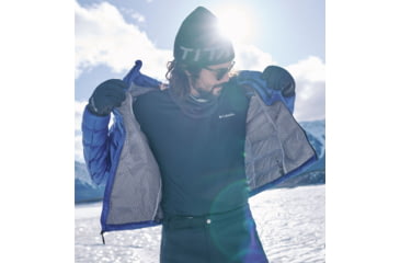 Image of Columbia Arctic Crest Down Jacket - Mens, Mountain Blue, Medium, 2088781433-M