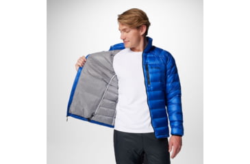 Image of Columbia Arctic Crest Down Jacket - Mens, Mountain Blue, Medium, 2088781433-M
