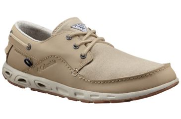 Image of Columbia Bahama Boat PFG Watersport Shoe - Men's-British Tan/Waterfall-Medium-8