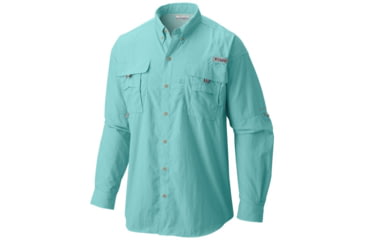 Image of Columbia Bahama II Long Sleeve Shirt - Men's, Gulf Stream, Extra Small, 101162-499-XS