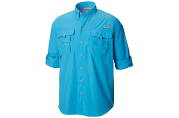Image of Columbia Bahama II Long Sleeve Shirt - Mens, Riptide, Extra Small, 101162-463-XS