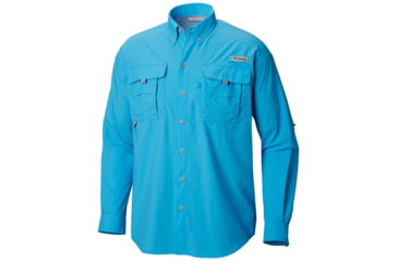 Image of Columbia Bahama II Long Sleeve Shirt - Mens, Riptide, Extra Small, 101162-463-XS