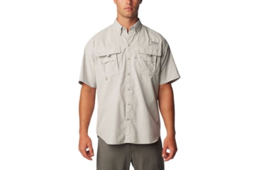 Image of Columbia Bahama II Short Sleeve Shirt - Mens, Cool Grey, 2XS, 1011651019Cool GreyXXS