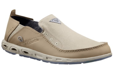 Image of Columbia Bahama Vent PFG Print Watersport Shoe - Men's-Fossil/Collegiate Navy-Medium-8