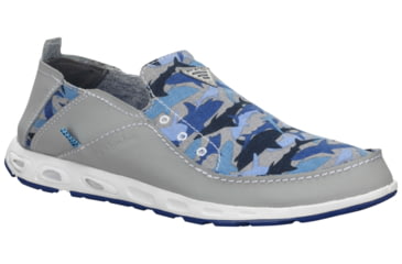 Image of Columbia Bahama Vent PFG Print Watersport Shoe - Men's-Grey/Azul-Medium-8