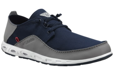Image of Columbia Bahama Vent Relaxed PFG Watersport Shoe - Men's-Navy/Red-Medium-8.5
