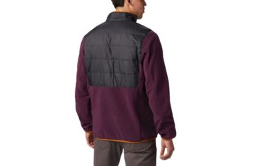 Image of Columbia Basin Butte Fleece Full Zip - Mens, Black Cherry, Shark, Medium, 1861601522-M