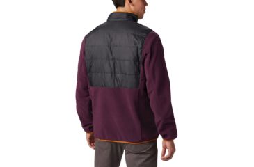 Image of Columbia Basin Butte Fleece Full Zip - Mens, Black Cherry, Shark, Medium, 1861601522-M