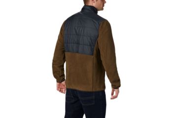 Image of Columbia Basin Butte Fleece Full Zip - Mens, Olive Green, Black, Small, 1861601319-S