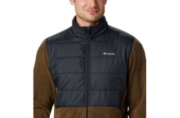 Image of Columbia Basin Butte Fleece Full Zip - Mens, Olive Green, Black, Small, 1861601319-S