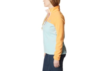 Image of Columbia Benton Springs Half Snap Fleece Pullover - Womens, Aqua Haze/Sunset Peach/Dusty Pink, Large, 1860991321AaHzSstPhDstPkL