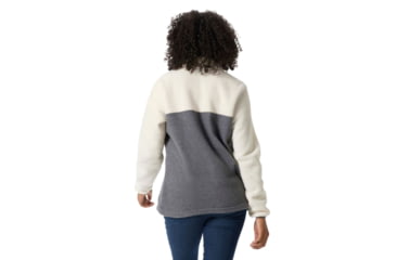Image of Columbia Benton Springs Half Snap Fleece Pullover - Womens, City Grey Heather/Chalk, Large, 1860991023CityGryHth,ChalkL