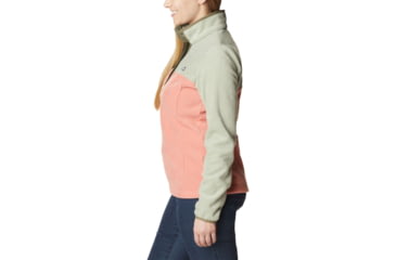 Image of Columbia Benton Springs Half Snap Fleece Pullover - Womens, Faded Peach/Safari/Stone Green, Medium, 1860991852FddPhSfrStnGnM