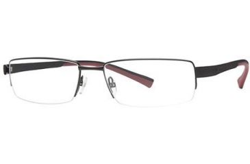 Image of Columbia Big Horn Bifocal Prescription Eyeglasses - Frame Semi Matte Black/Black-Red CBBIGHORN01
