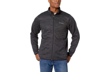 Image of Columbia Birch Woods II Full Zip Fleece, Black Heather, S - Mens, 1807681010-S