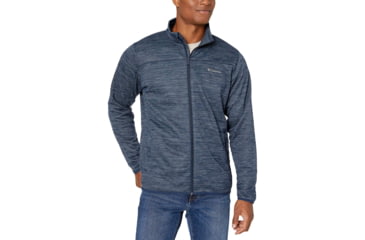 Image of Columbia Birch Woods II Full Zip Fleece, Collegiate Navy Heather, 2XL - Mens, 1807681464-XXL