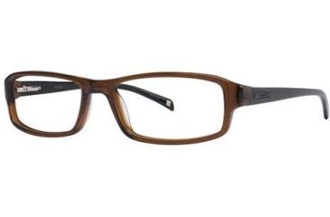 Image of Columbia Boone Bifocal Prescription Eyeglasses - Frame Transparent Brown/Black, Size 54/16mm CBBOONE01