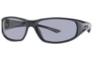 Image of Columbia Borrego Single Vision Prescription Sunglasses CBBORREGOPZ601 - Frame Color Black Gloss-Metallic Grappa