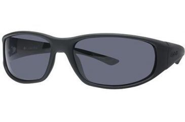 Image of Columbia Borrego Single Vision Prescription Sunglasses CBBORREGOPZ301 - Frame Color Matte Black-Shiny Black