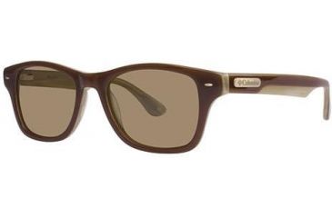 Image of Columbia Bridger Sunglasses - Frame Brown/Bone, Size 51/17mm CBBRIDGERPZ630