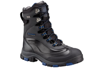 Image of Columbia Bugaboot Plus Titanium Omni-Heat OutDry Winter Boot - Men's-Black/Royal-Medium-9.5